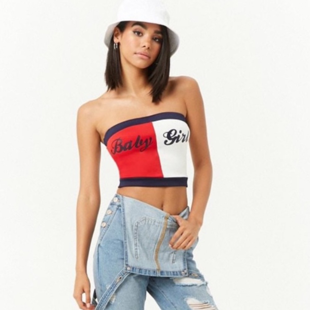 Forever 21 Baby Girl Colorblock Tube Top